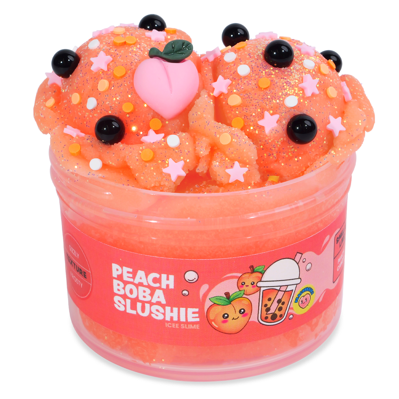 Peach Boba Slushie PeachyBbies Slime