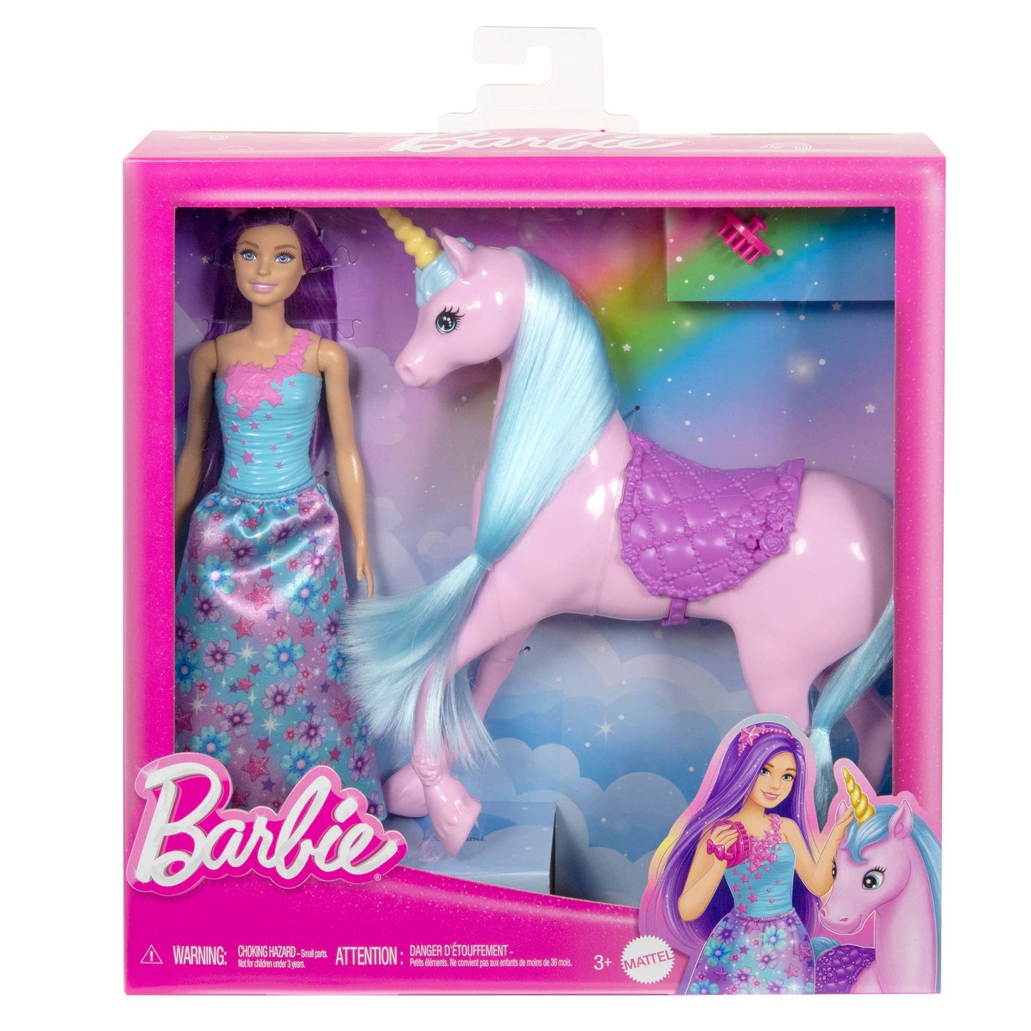 Barbie Fantasy Doll & Unicorn Toy Playset