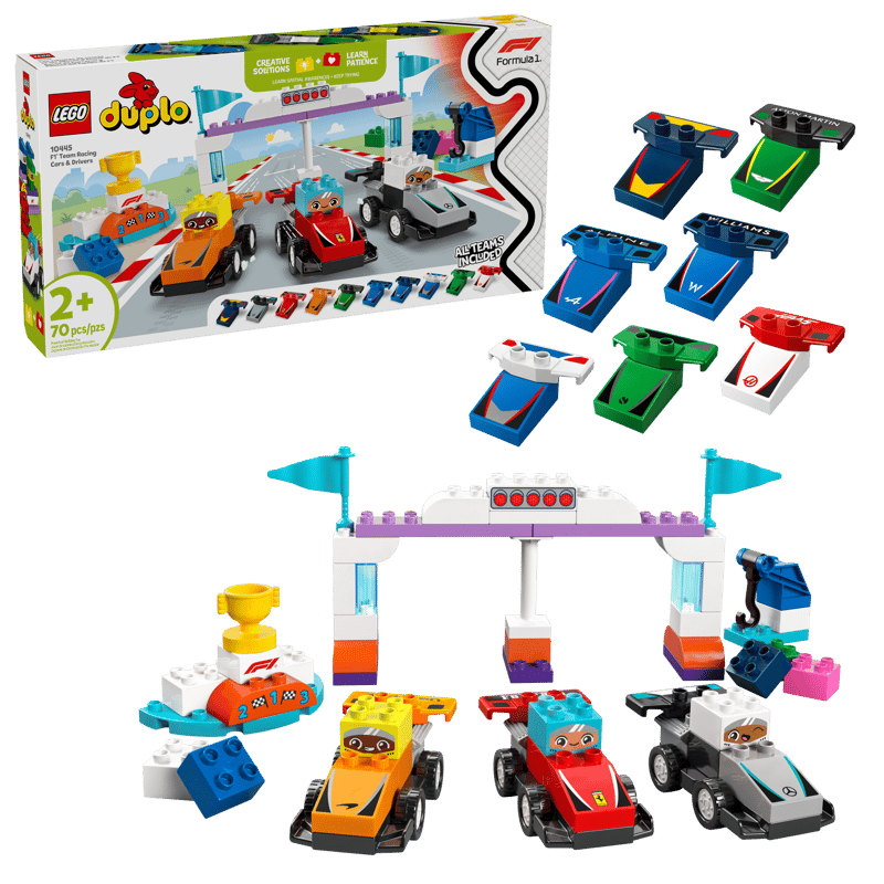 F1 Team Racing Cars and Drivers Duplo Lego 10445