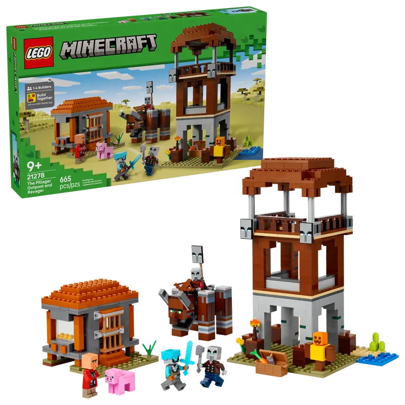 The Pillager Outpost and Ravager LEGO