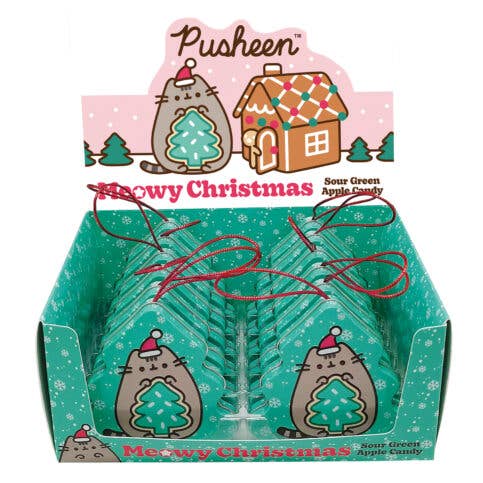 Pusheen Meowy Christmas Tree Ornament Tin 12ct Display
