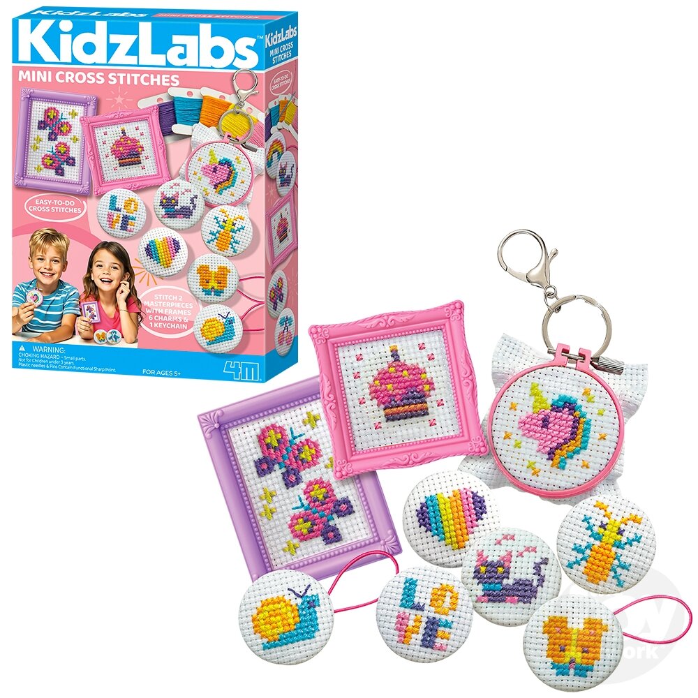 KidzLabs Mini Cross-Stitch Buttons