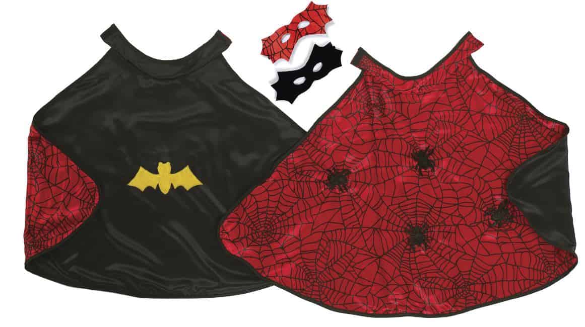 Reversible Spider/Bat Cape & Mask 3-4