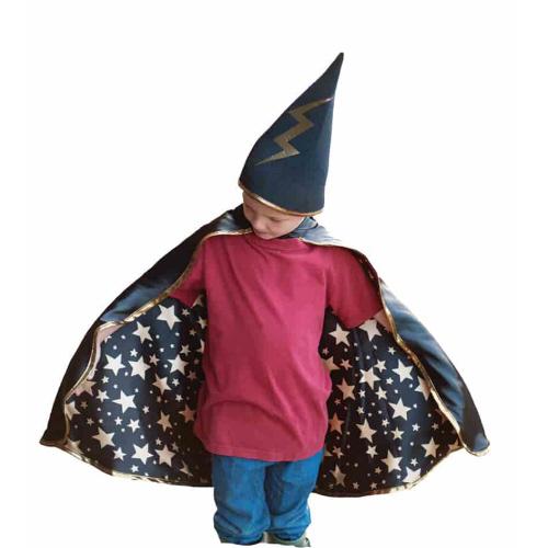 Reversible Wizard Cape & Hat Size 4-6