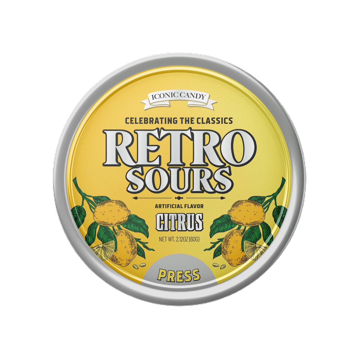 Retro Sours Citrus, 2.12oz Tin, 8ct