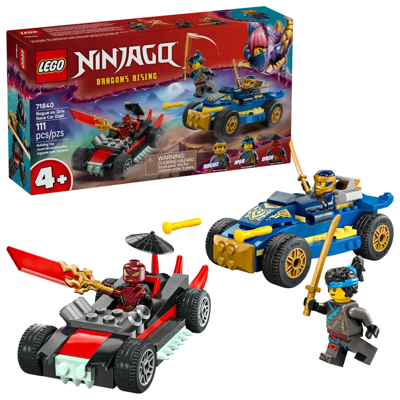 Rogue vs. Drix Race Car Duel LEGO