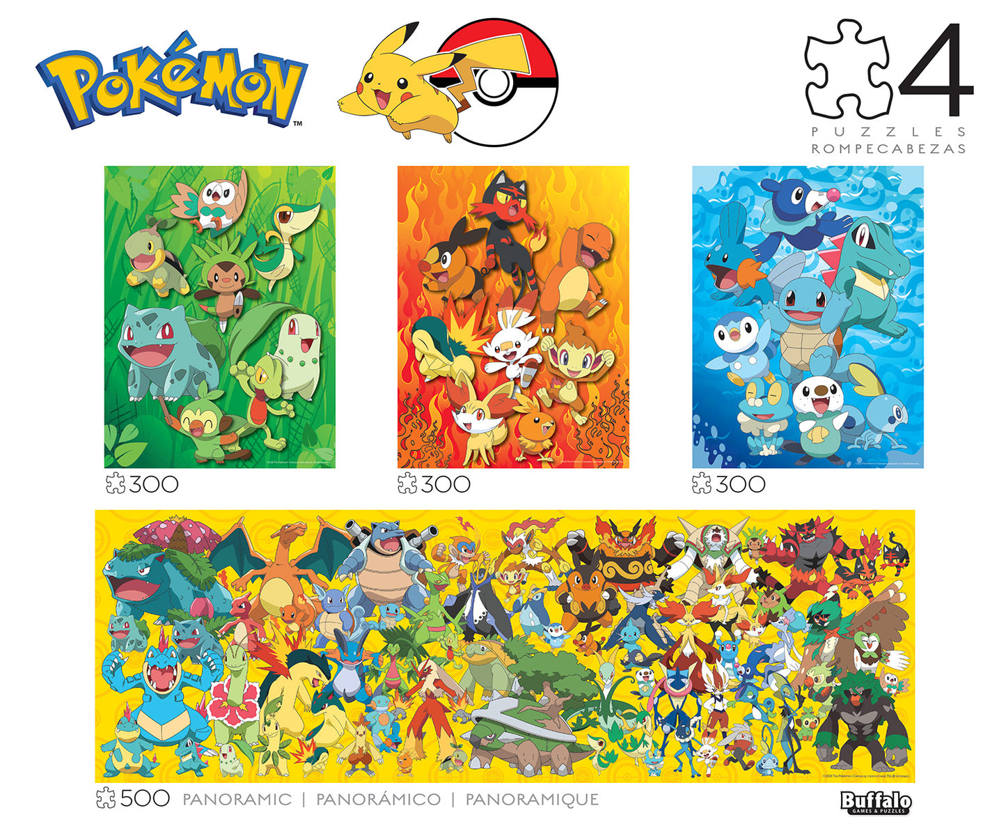 Pokemon 4 Puzzle Multipack