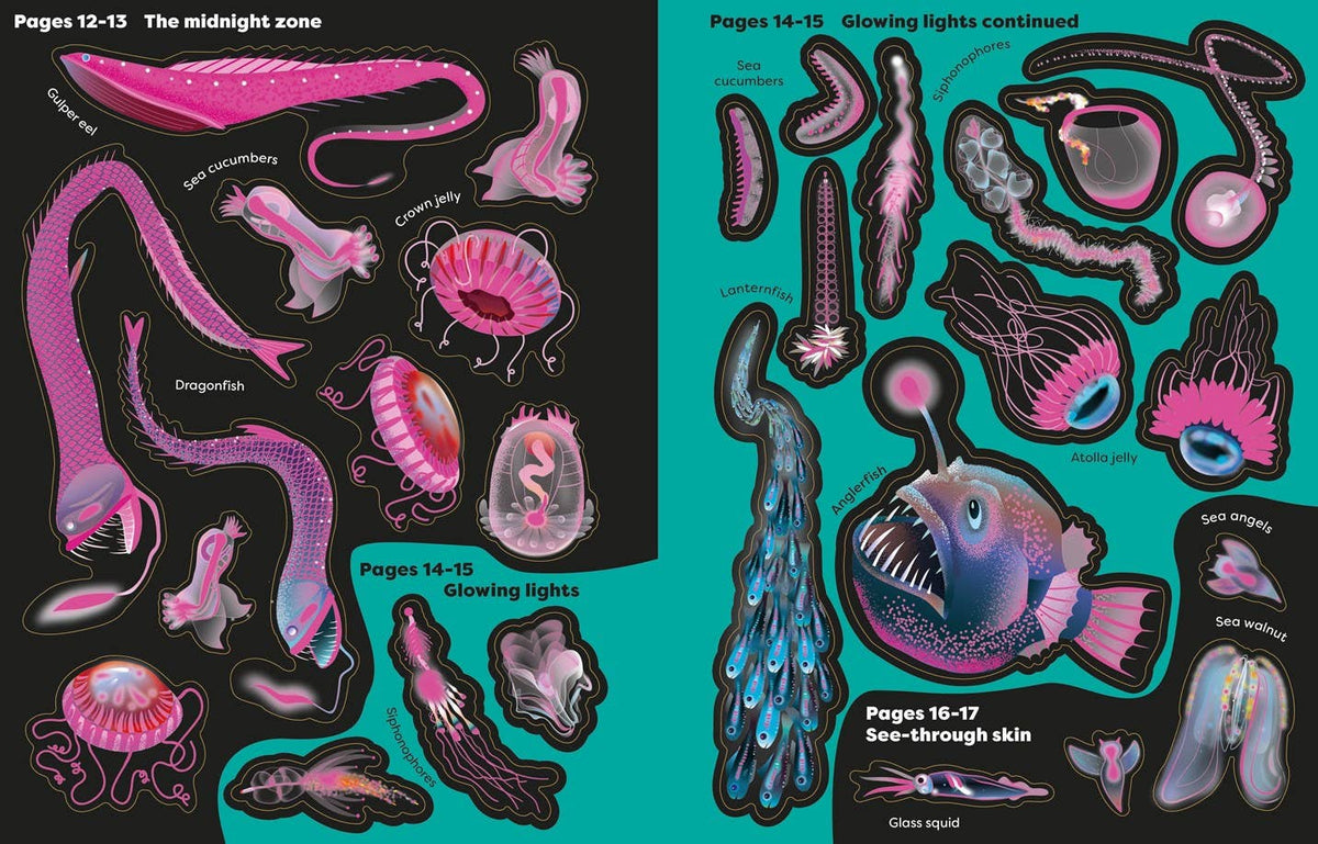 Big Sticker Book Weird Deep Sea Creatures : Usborne