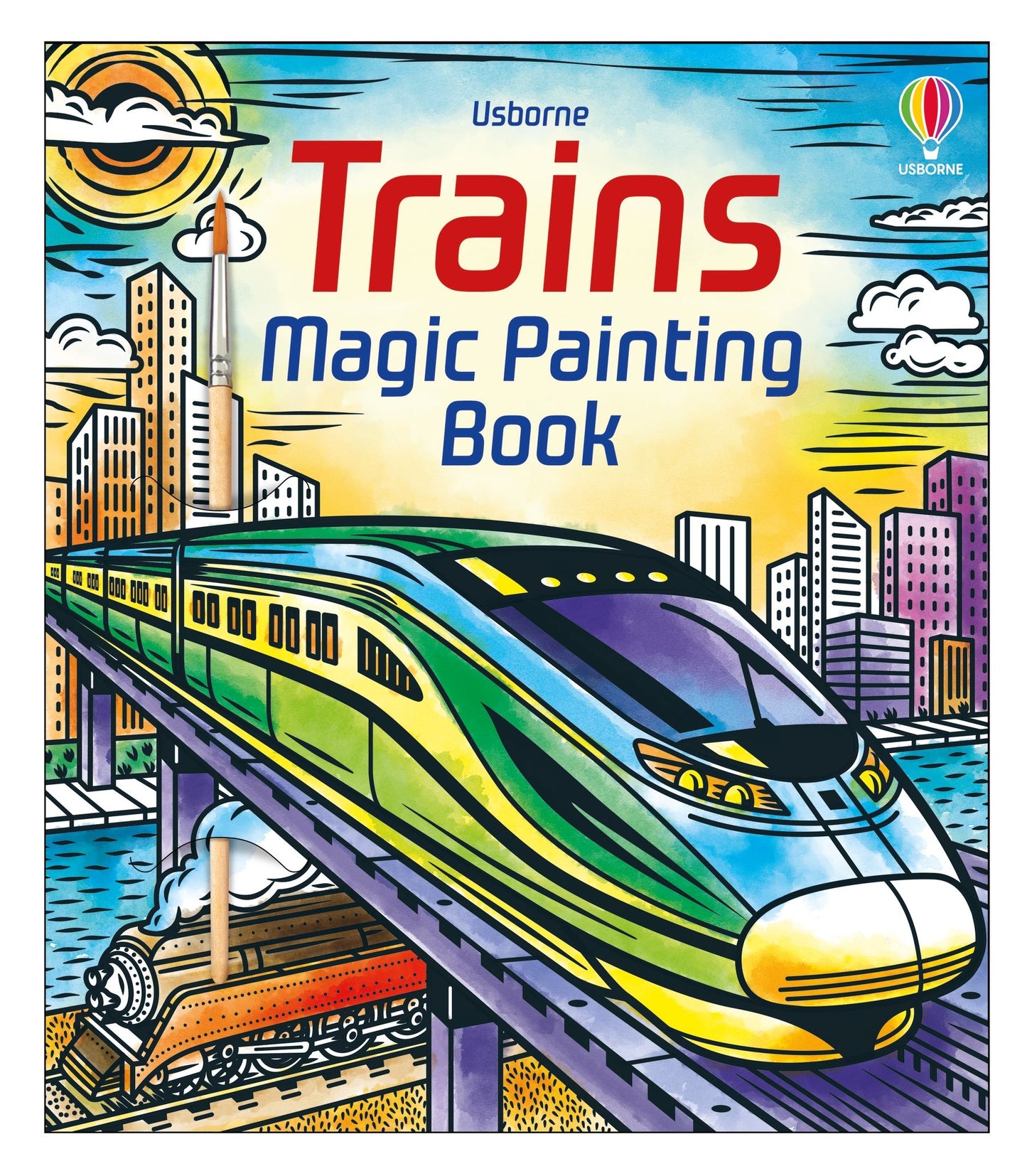 Trains Magic Painting Book
