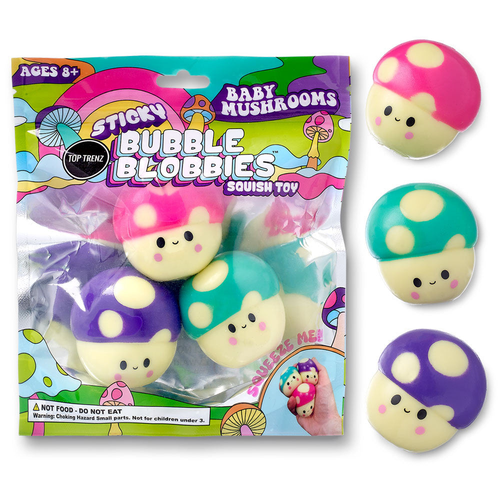 Baby Mushroom Sticky Bubble Blobbies