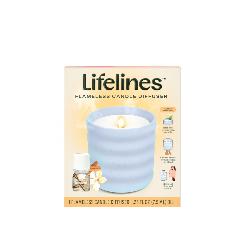 Flameless Candle Diffuser Bubble Blue