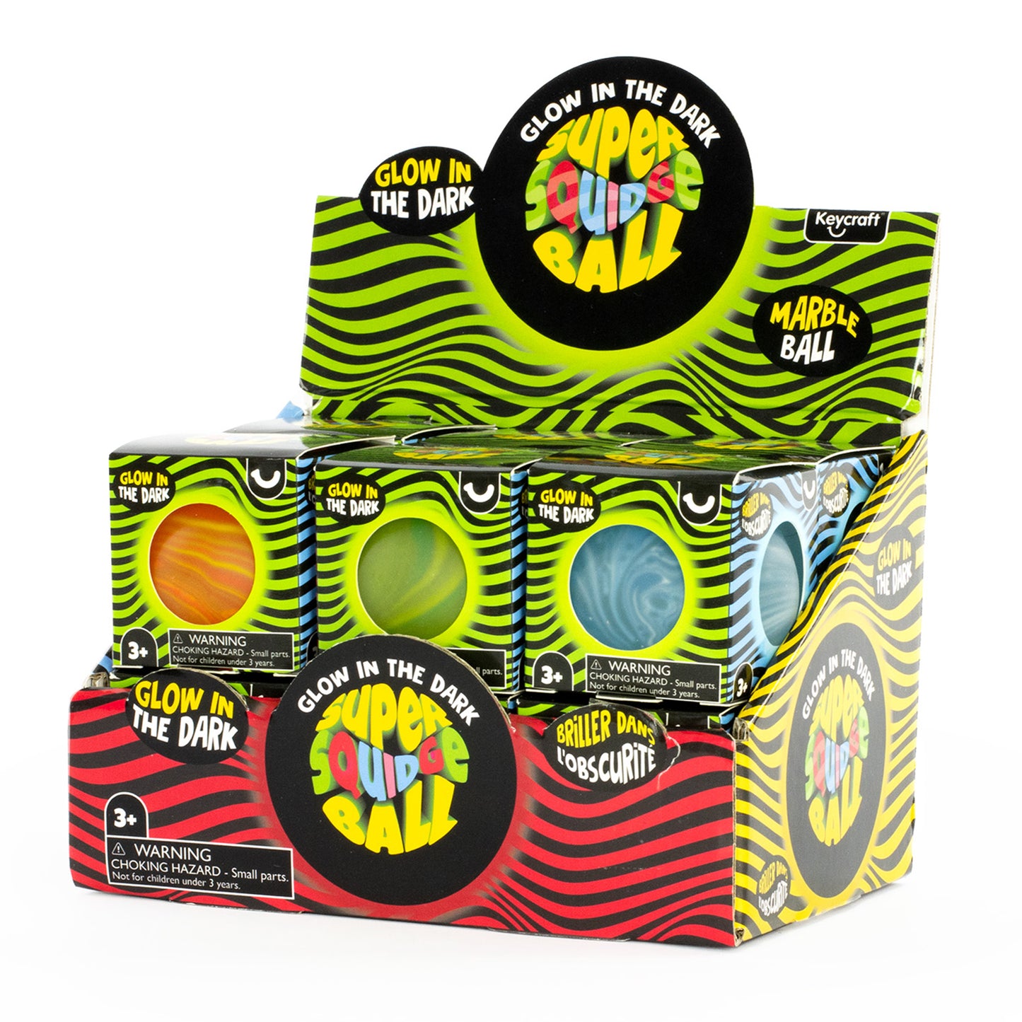 Glow in the Dark Super Squidge Ball Keycraft