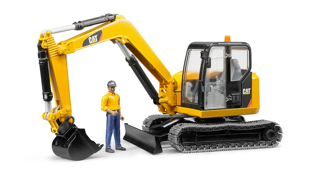 Bruder Cat Mini Excavator with Worker