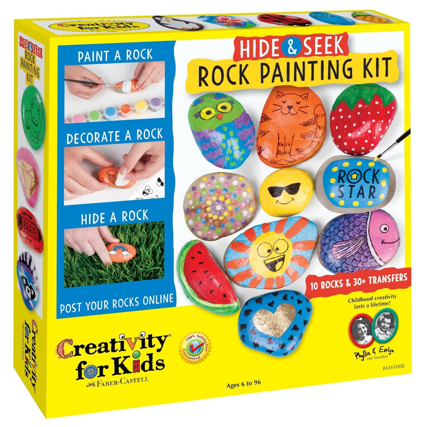 Hide and Seek Rock Painting