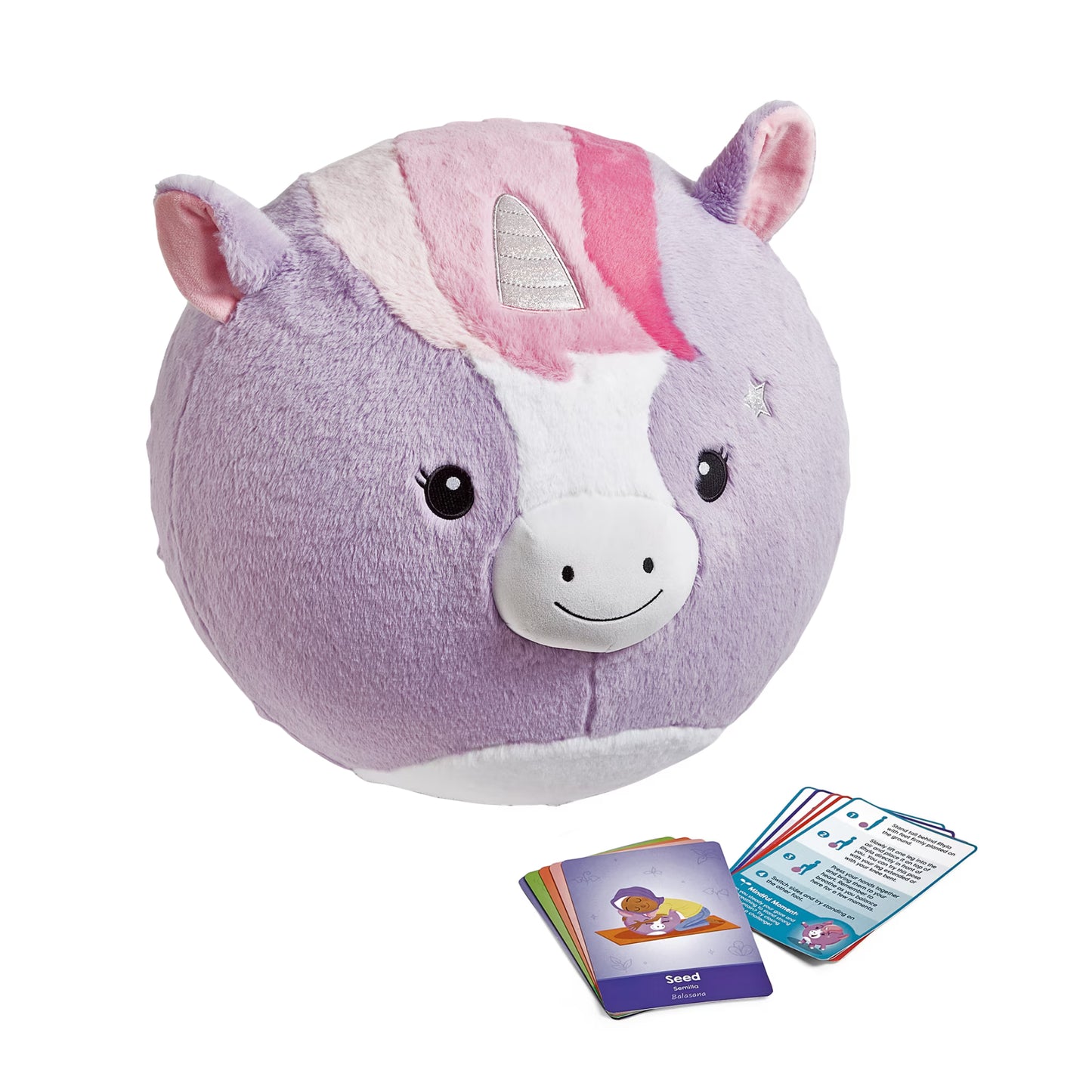 Unicorn Bubble Plush Yoga Ball Buddy