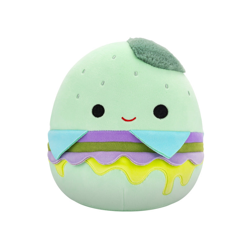 Squishmallow Orson 8 Inch Teal Monster Cheeseburger with Green Slime