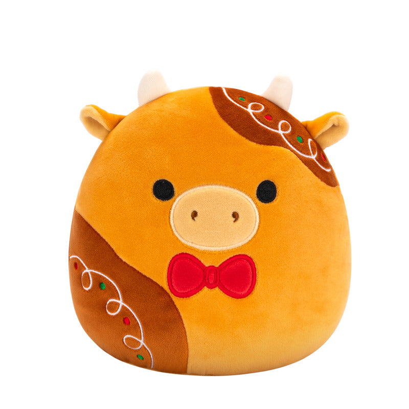 Squishmallow Jericho 8 Inch Gingerbread Cow