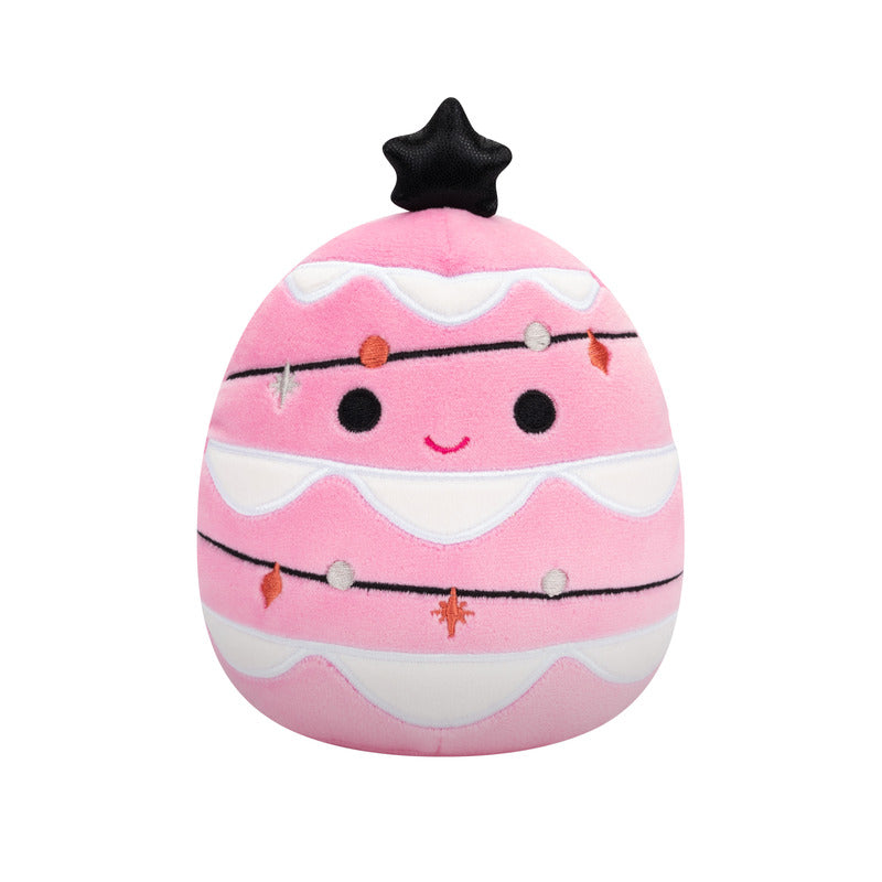 Squishmallow Carrigan 5 Inch Pink Xmas Tree