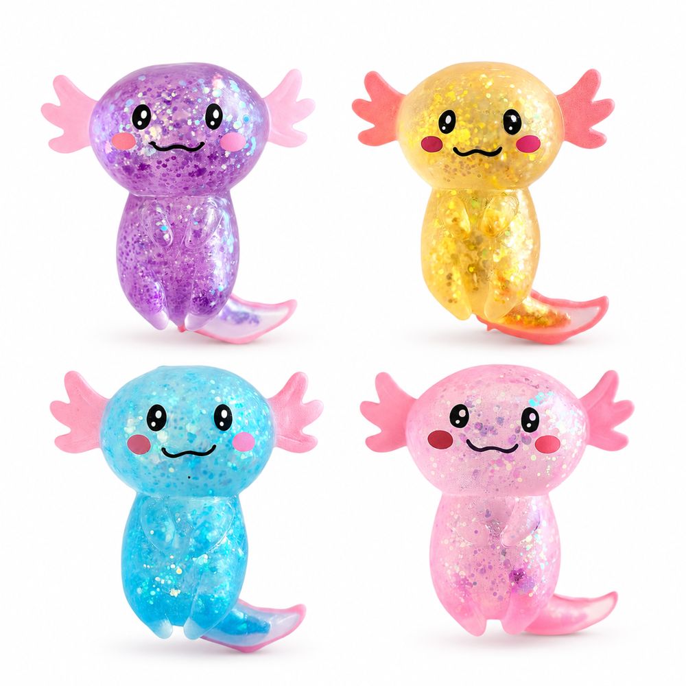 Squishy Sparkly Axolotl Keycraft