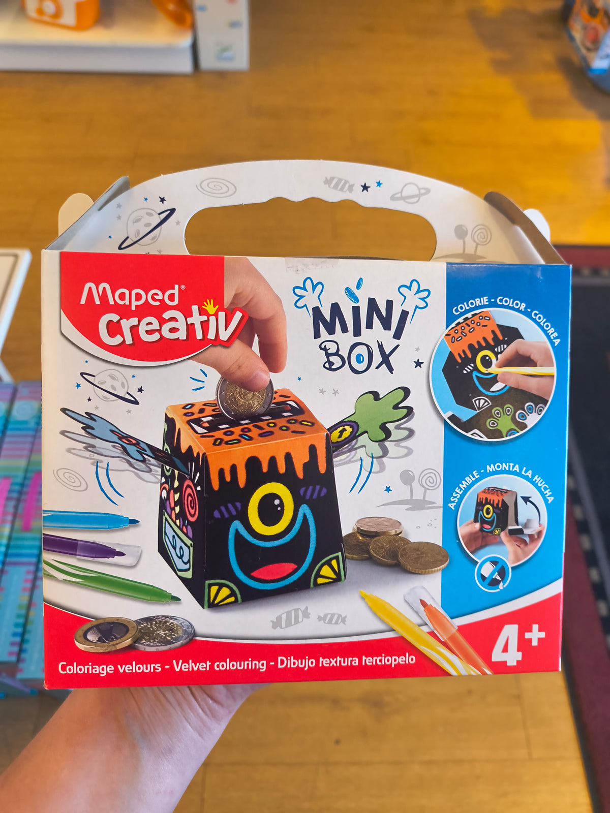 Creativ Velvet Coloring Piggy Bank 7 Piece Mini Box