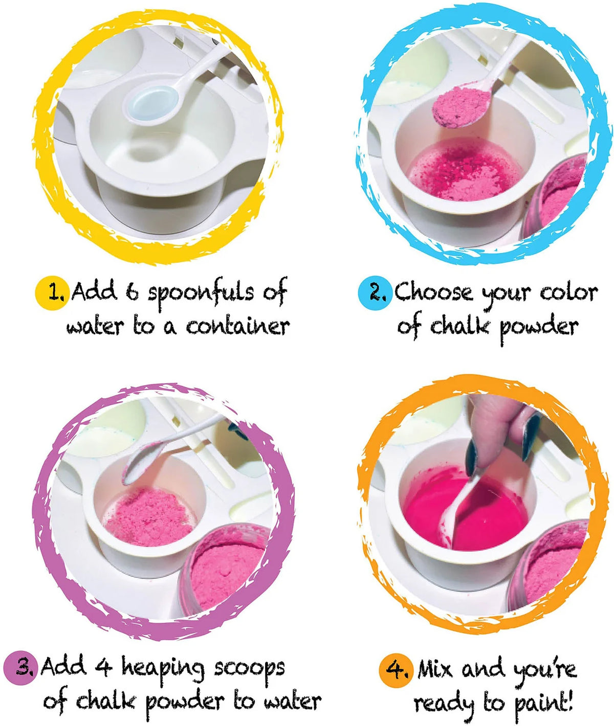 DIY Sidewalk Chalk Paint Set Salus Brands
