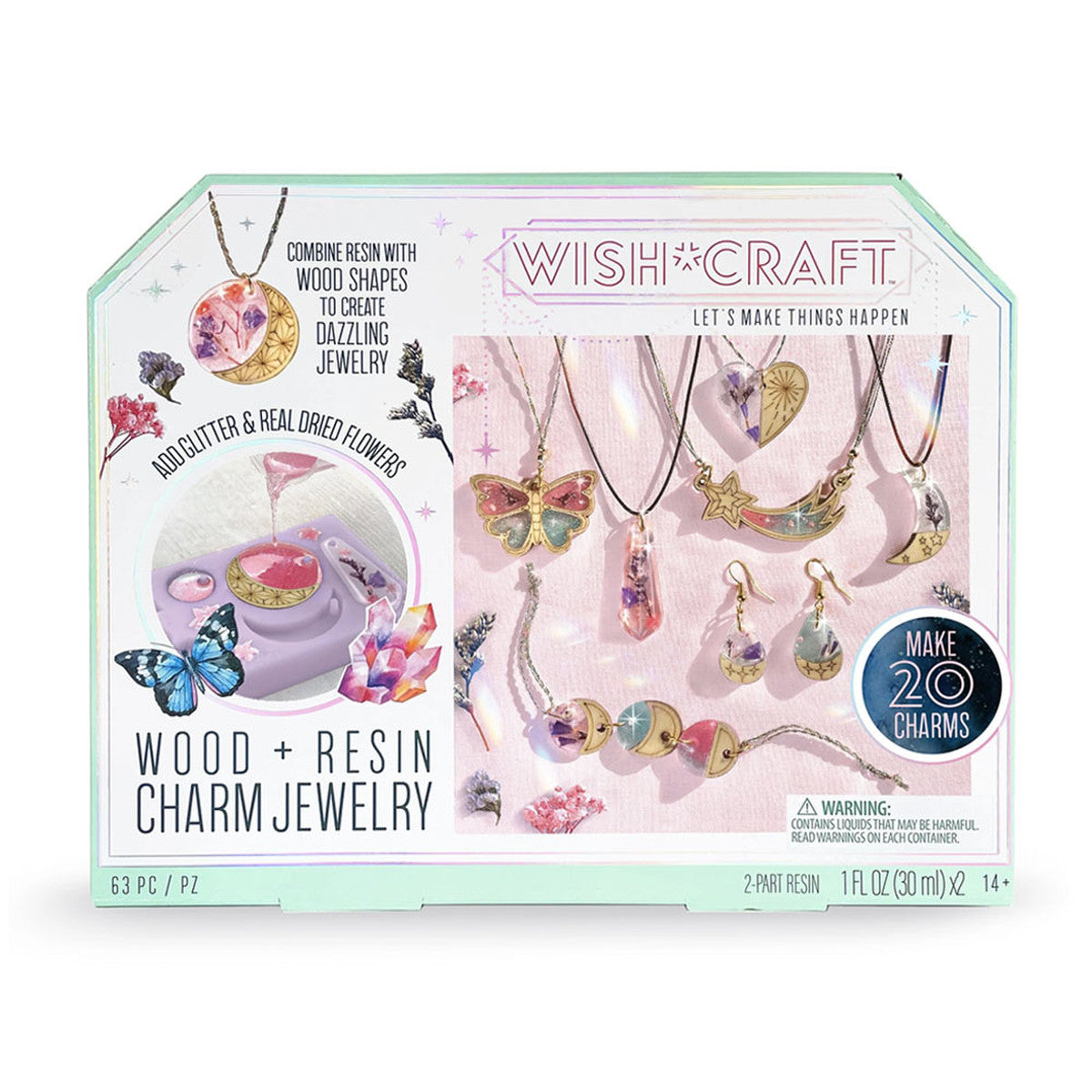 Wood & Resin Charm Jewelry