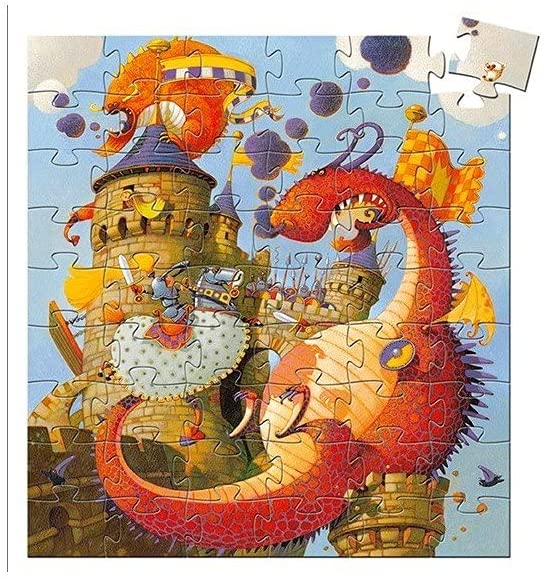 Silhouette Vaillant and Dragon Puzzle 54 Piece