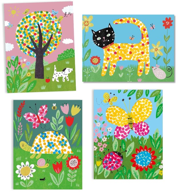 Small Dots Mess Free Painting
