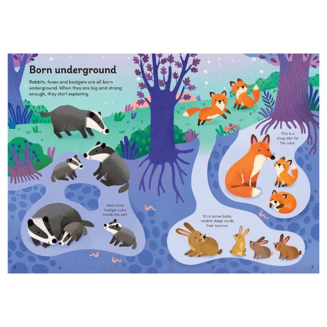 Little First Stickers Baby Animals