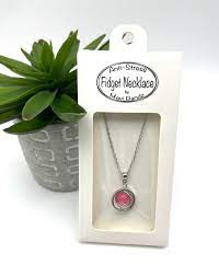 Fidget Necklace Gem Spinner