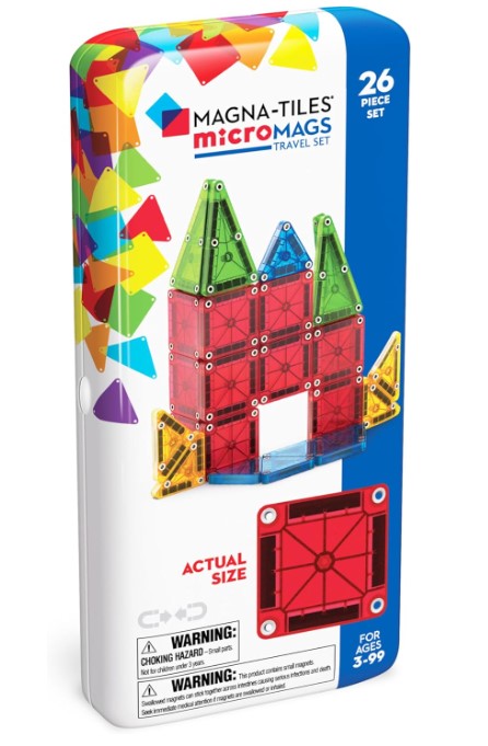 Magnatiles Micro Mags Travel 26 Pieces