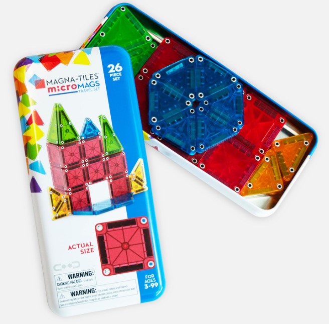 Magnatiles Micro Mags Travel 26 Pieces