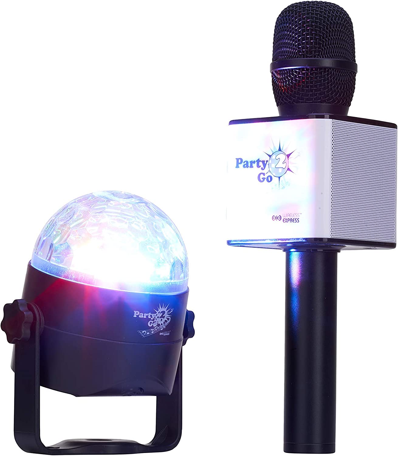 Party 2 Go Karaoke Disco Black