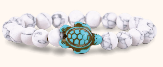 Sea Turtle White Howlite Journey