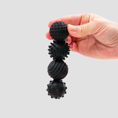 Silicone Magnetic Fidget Balls: Emerald / 4 Pack