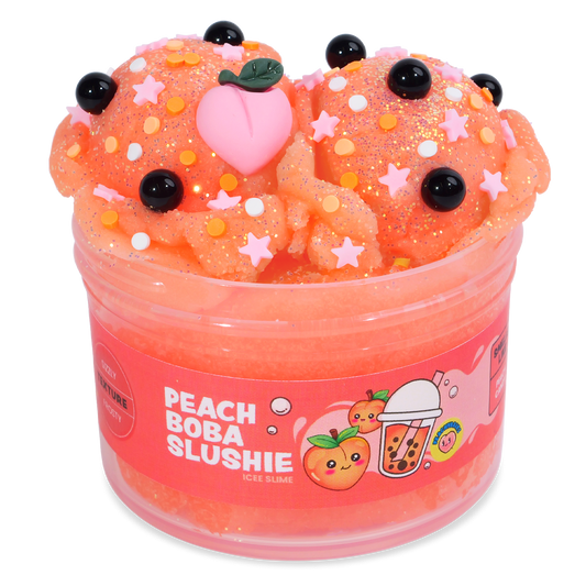 Peach Boba Slushie PeachyBbies Slime