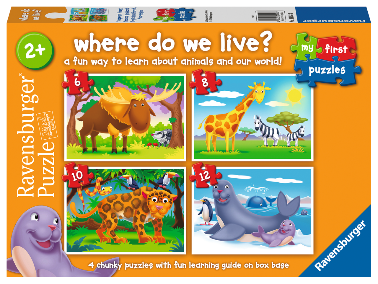 Where do We Live 6, 8, 10, 12 pc Puzzles