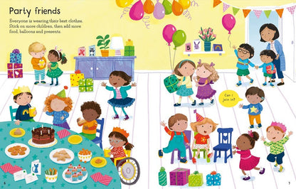 First Sticker Book My Friends : Usborne