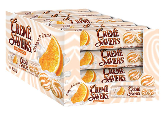Creme Saver Orange & Cream Candy 1.76oz, 24ct