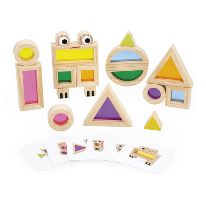 Sensory Translucent Stacking Blocks Janod