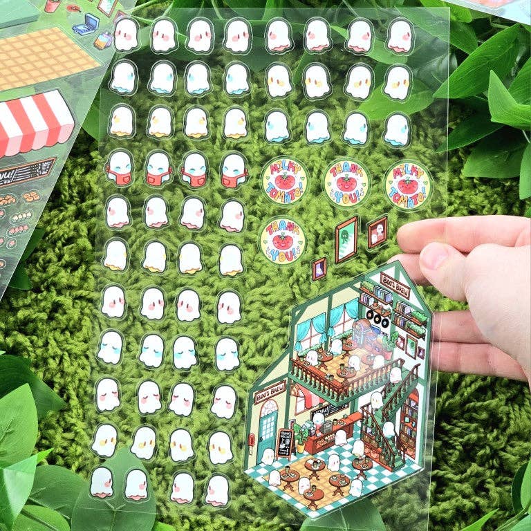 Ghost Cafe Room Sticker Sheet!