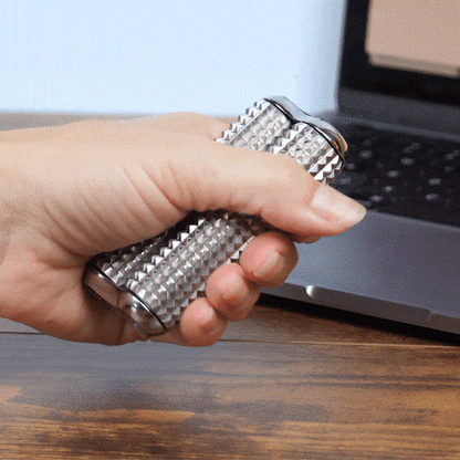Stainless Steel Fidget Roller: Steel Acupressure / Full