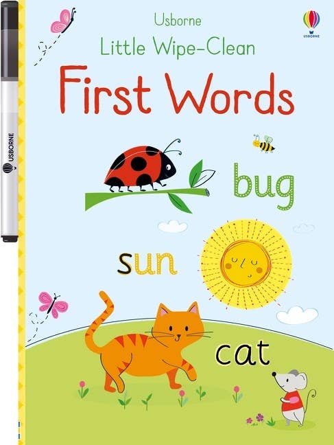Little Wipe-Clean First Words: Usborne