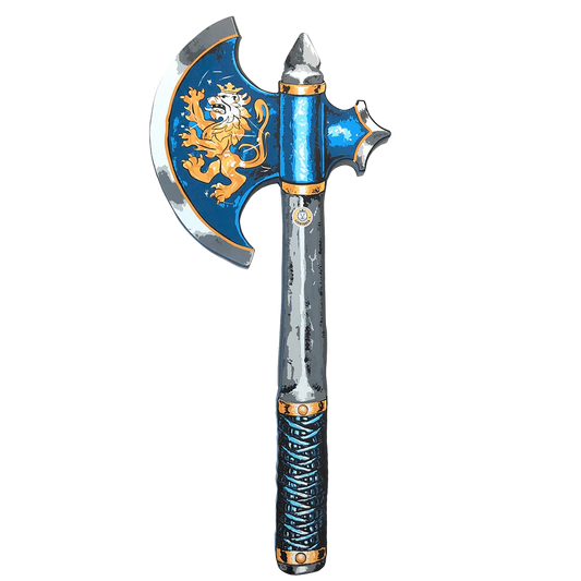 Blue Noble Knight Axe