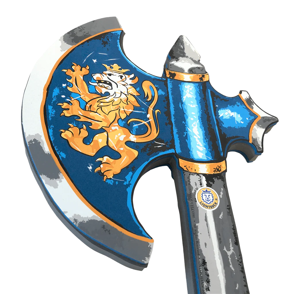 Blue Noble Knight Axe