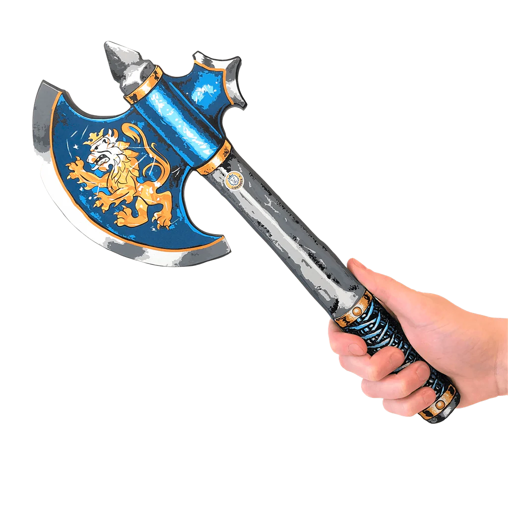 Blue Noble Knight Axe