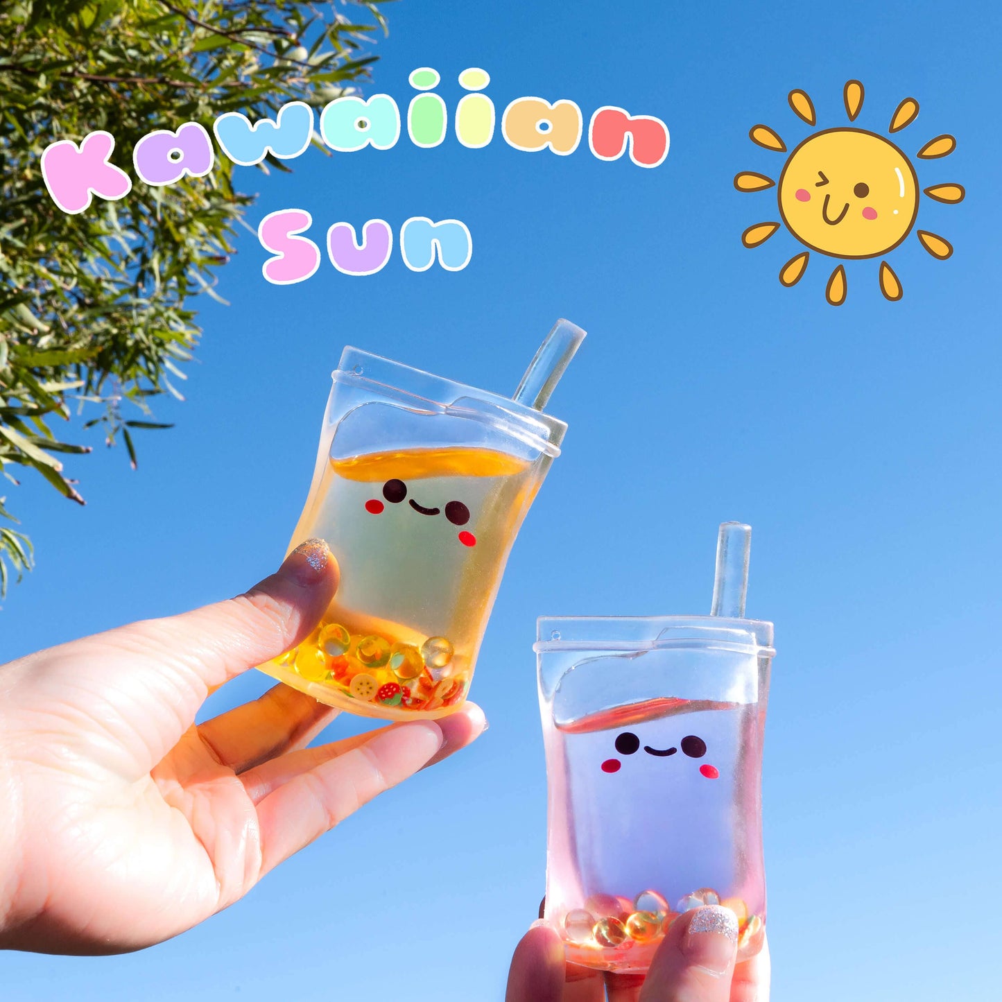 Kawaii Sun Fruit Juice Sensory Toy