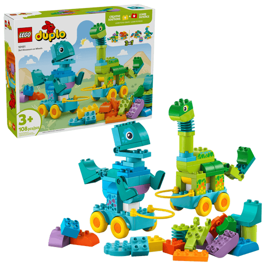3 in 1 Dinosaurs on Wheels Duplo Lego