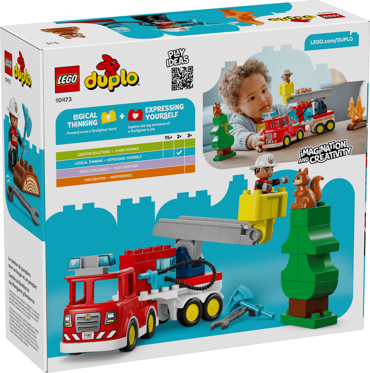 LEGO Fire Truck w/ Hose and Firefighter DUPLO