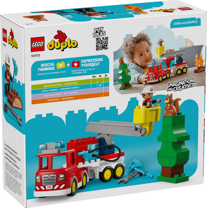 LEGO Fire Truck w/ Hose and Firefighter DUPLO
